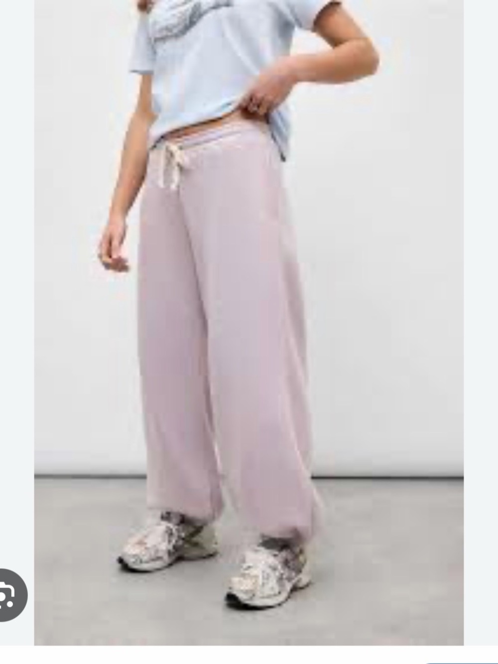 Urban Outfitters Light Lavender Wide-Leg Jogger Pants